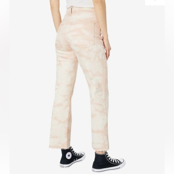 AG Jeans Alexxis Vintage High-Rise Straight Crop in Tie-Dye Mauve Orchid 32R - Picture 2 of 16
